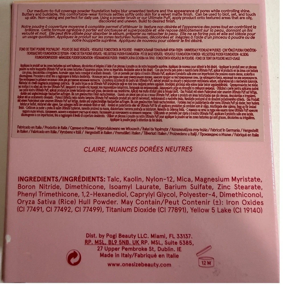 One/Size Turn Up The Base‎ Foundation Powder Lip Snatcher Lip Cream Gloss Bundle